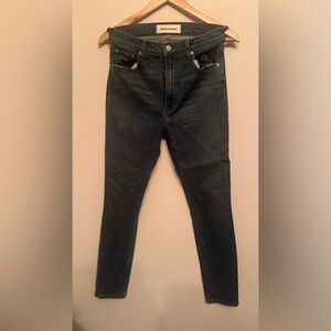 Reformation Dark Gray Skinny Jeans